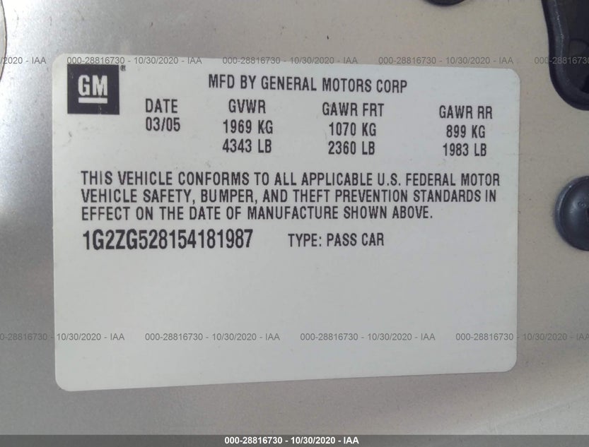 1G2ZG528154181987