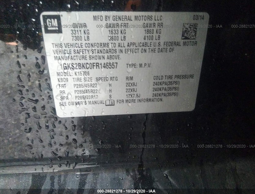 1GKS2BKC0FR146557