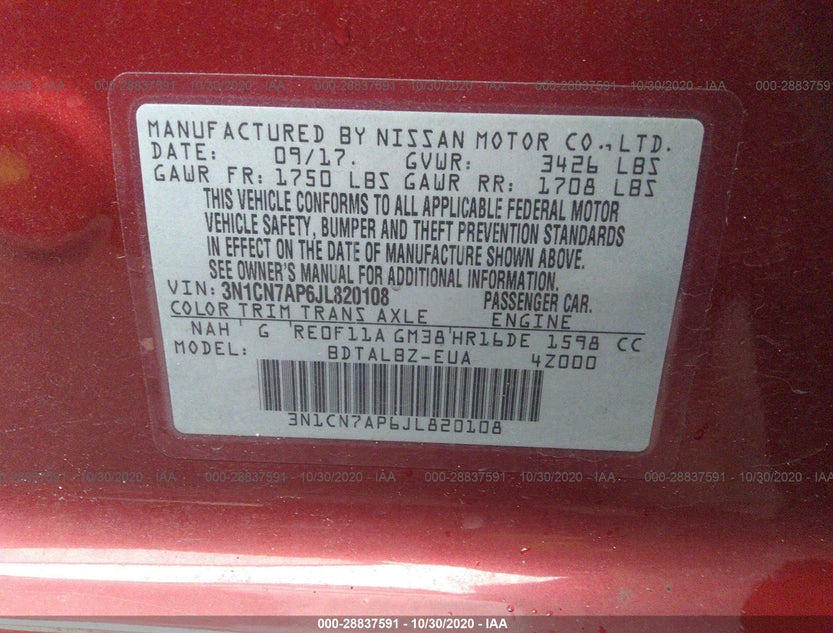 3N1CN7AP6JL820108