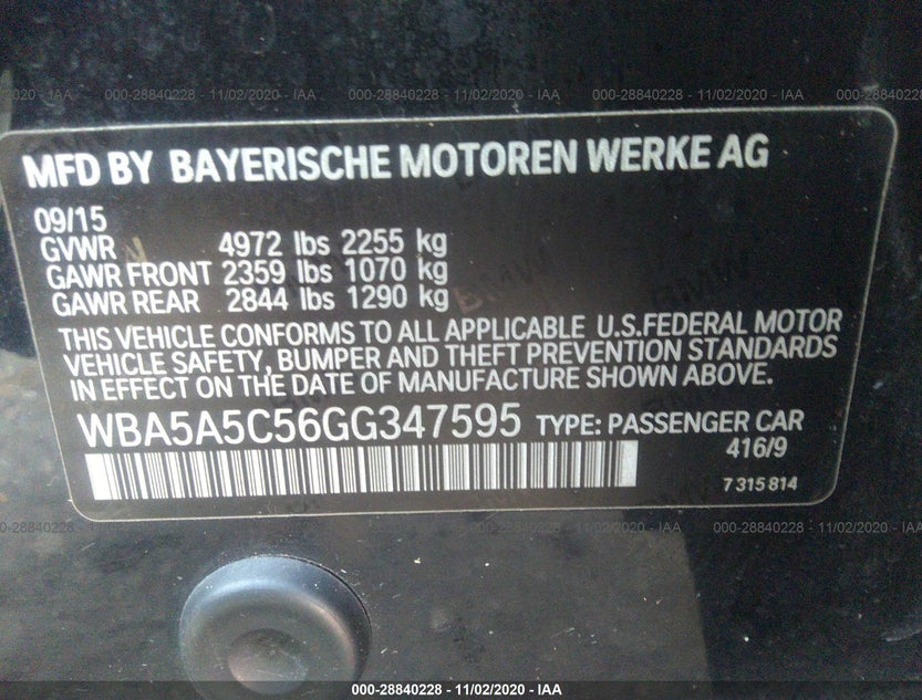 WBA5A5C56GG347595