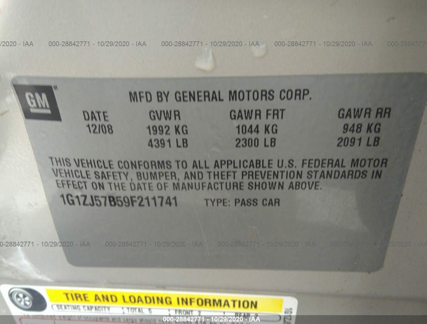 1G1ZJ57B59F211741