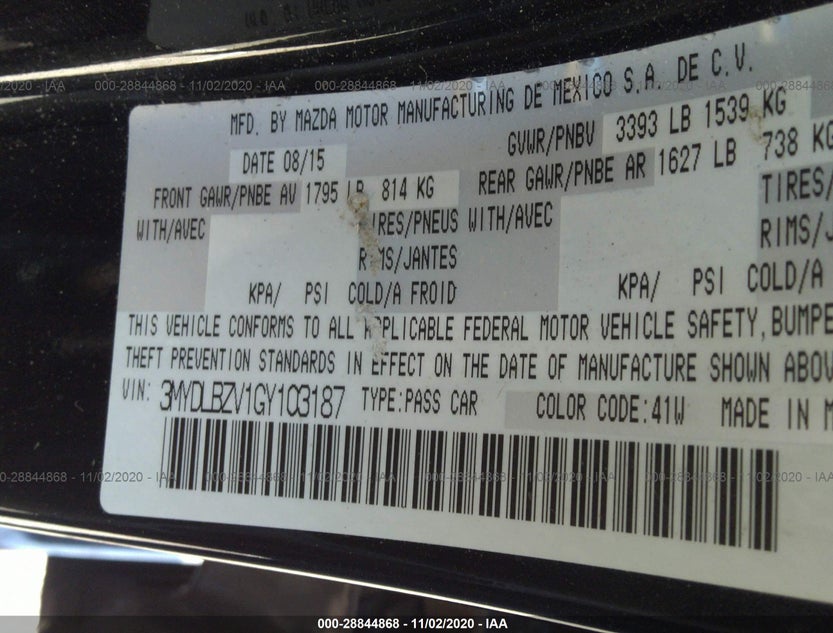 3MYDLBZV1GY103187