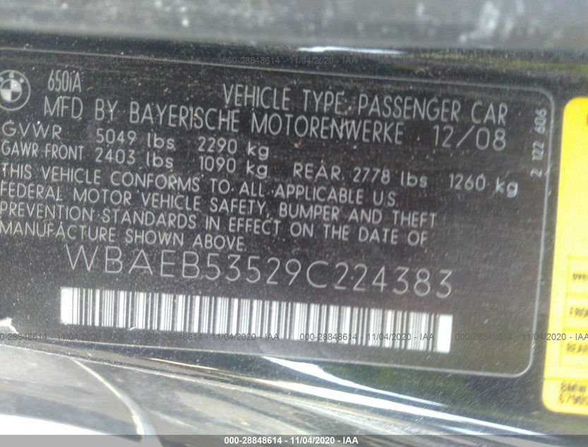 WBAEB53529C224383