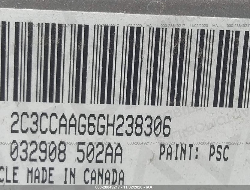 2C3CCAAG6GH238306