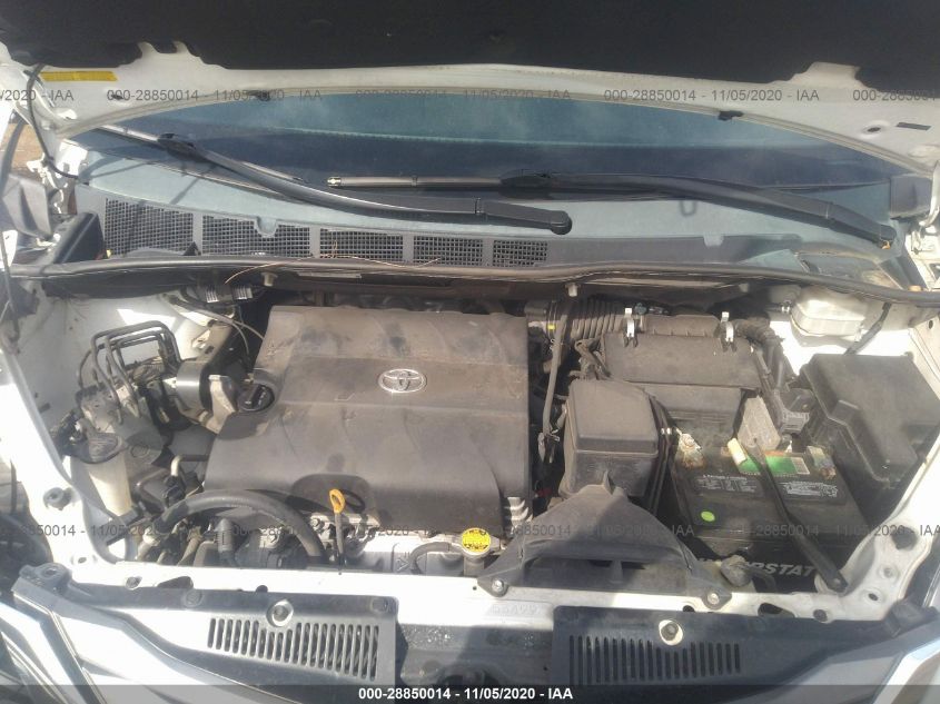 2012 Toyota Sienna Xle V6 8 Passenger VIN: 5TDYK3DC5CS249589 Lot: 28850014