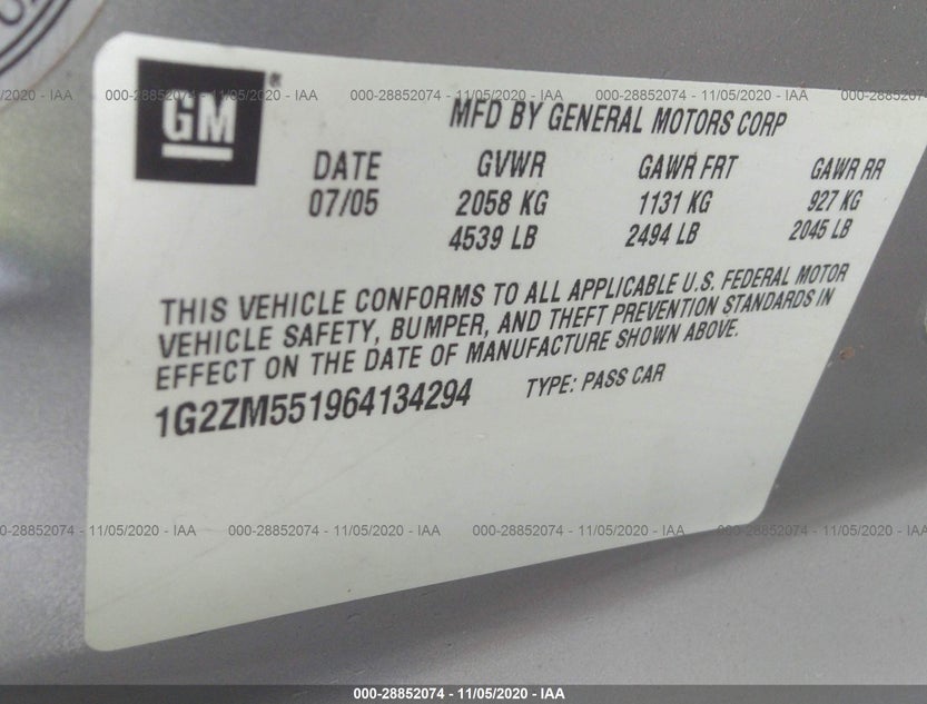 1G2ZM551964134294