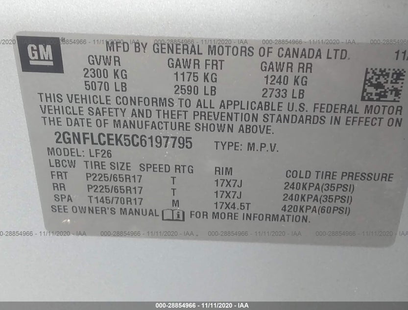 2GNFLCEK5C6197795