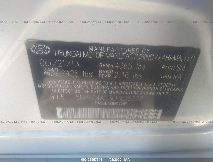 5NPEC4AC3EH835727