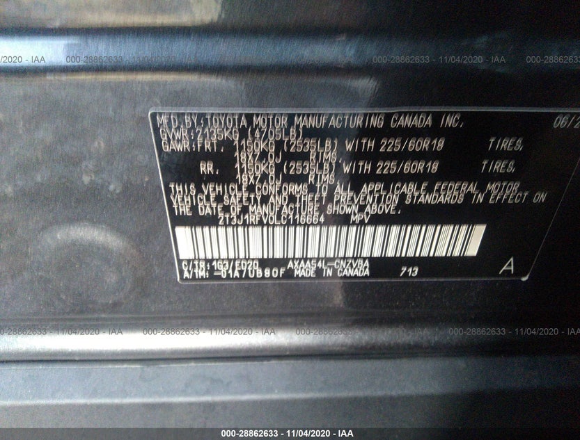 2T3J1RFV0LC116664