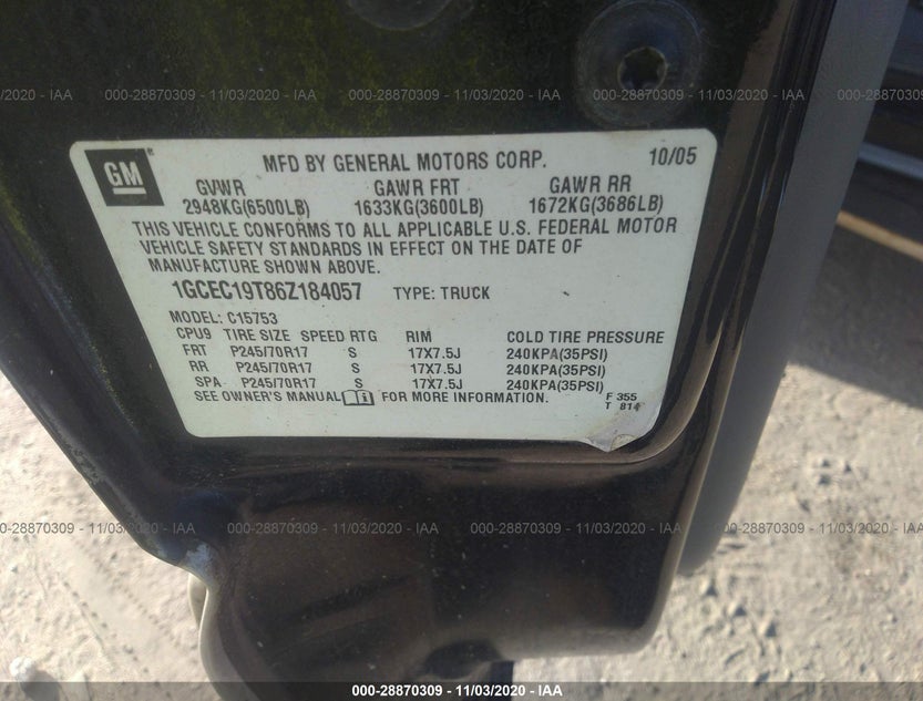 1GCEC19T86Z184057