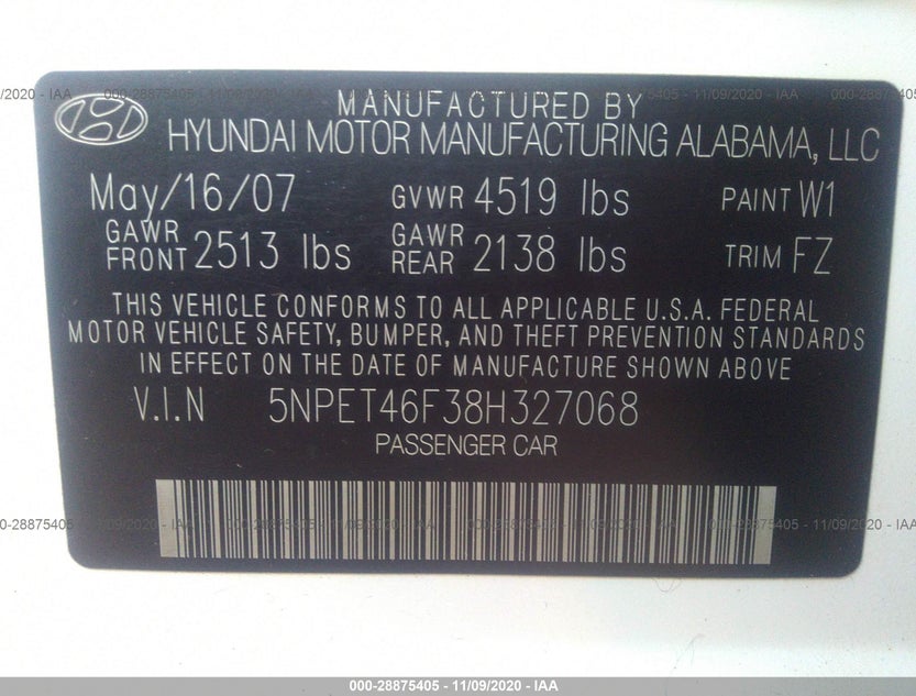 5NPET46F38H327068