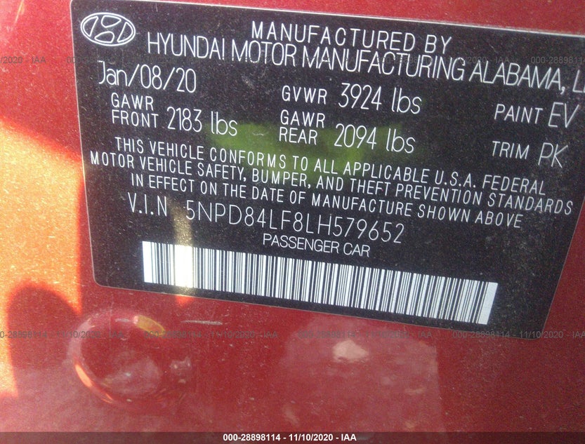 5NPD84LF8LH579652