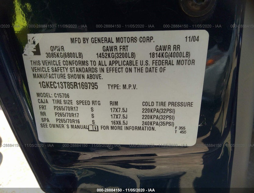 1GKEC13T85R169795