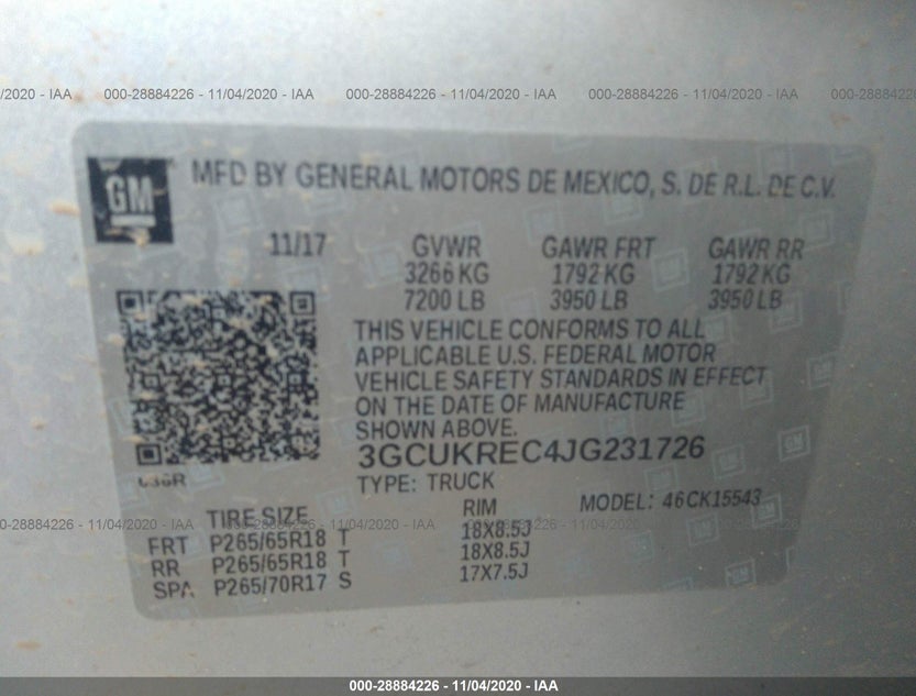 3GCUKREC4JG231726