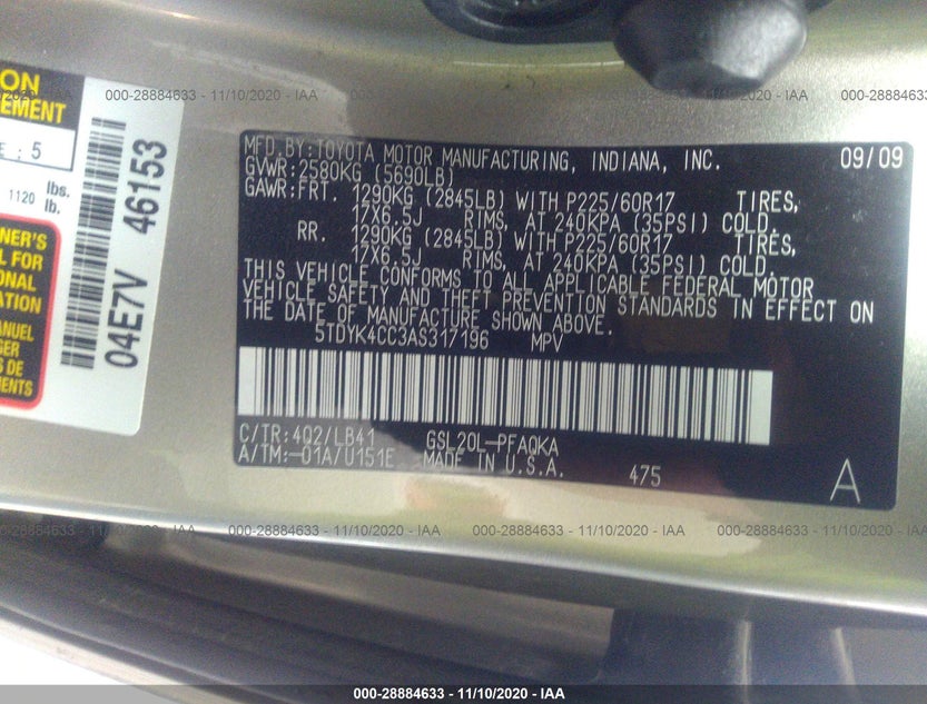 5TDYK4CC3AS317196