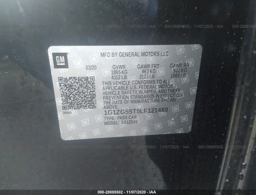 1G1ZG5ST5LF121480