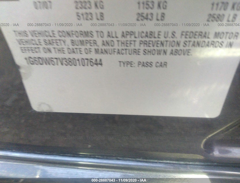 1G6DW67V380107644