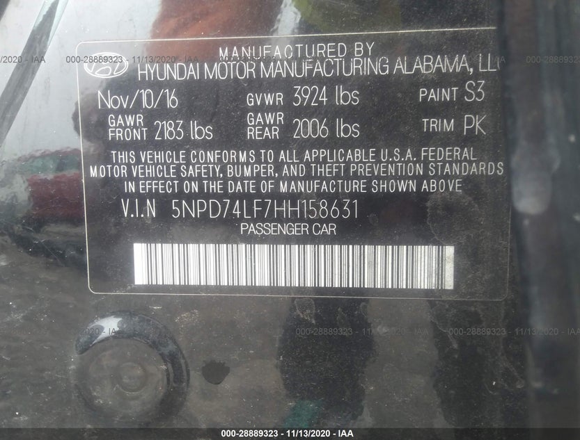 5NPD74LF7HH158631
