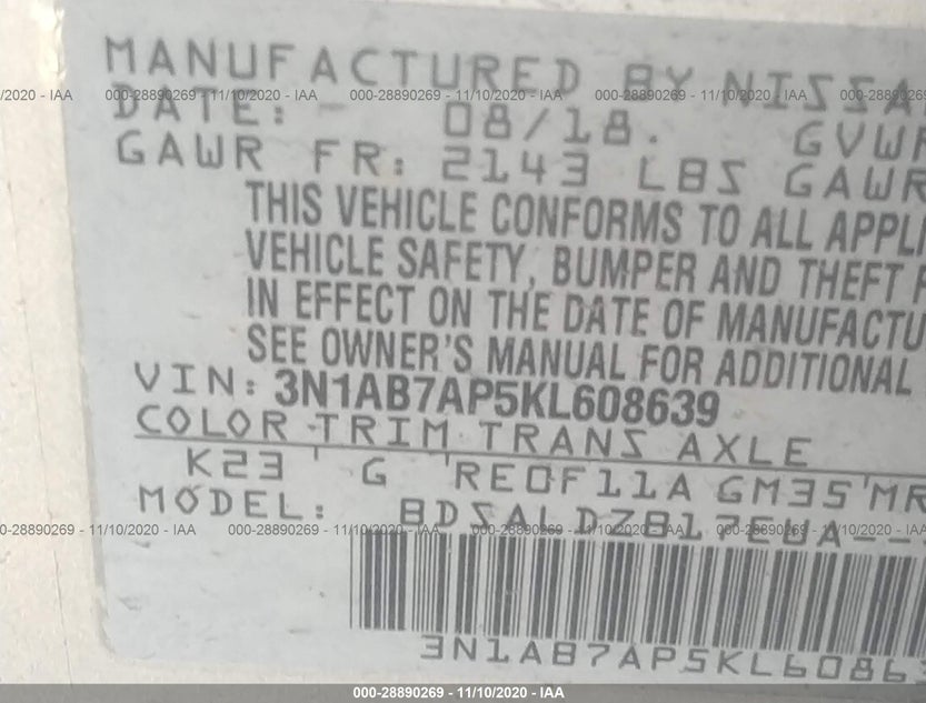 3N1AB7AP5KL608639
