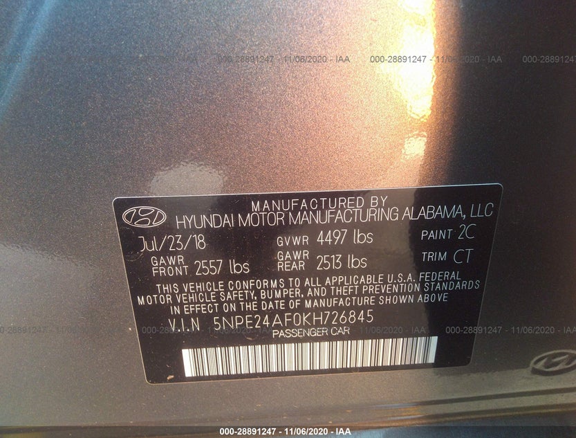 5NPE24AF0KH726845
