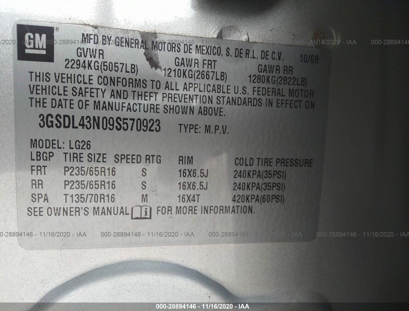 3GSDL43N09S570923