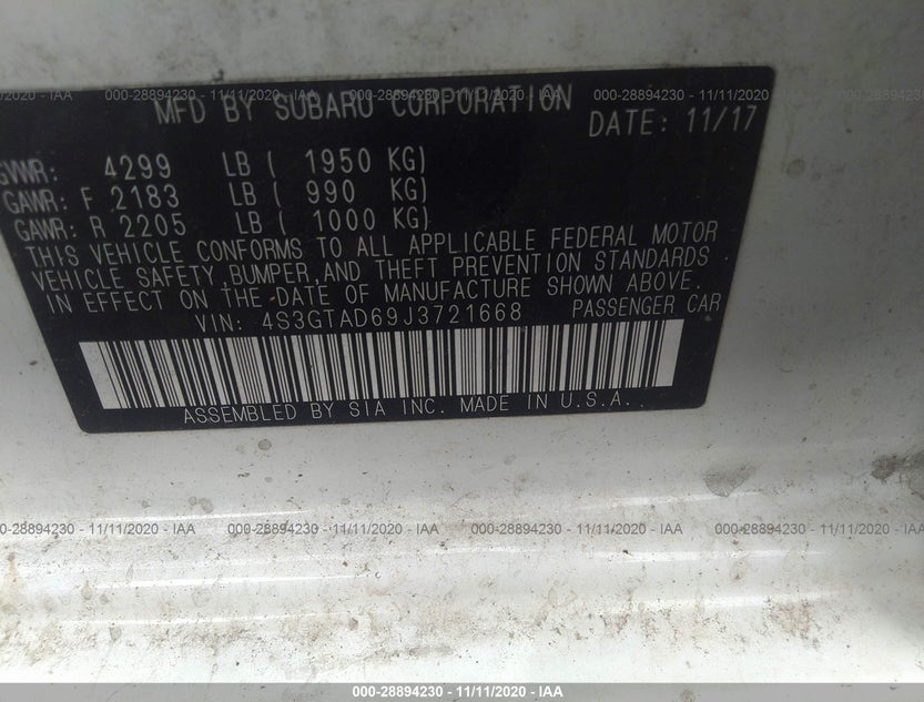 4S3GTAD69J3721668