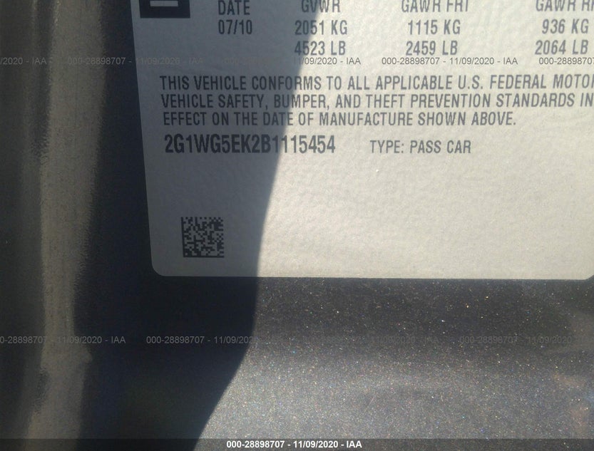 2G1WG5EK2B1115454