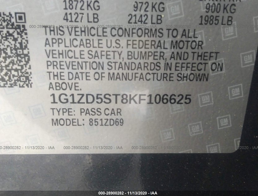 1G1ZD5ST8KF106625