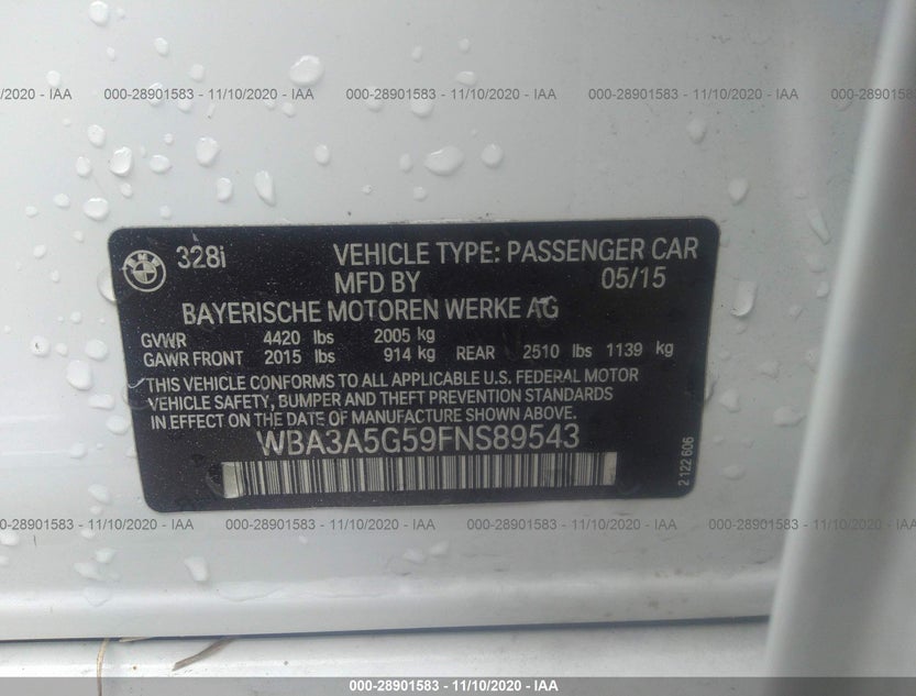WBA3A5G59FNS89543