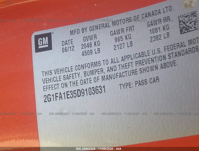 2G1FA1E35D9103631