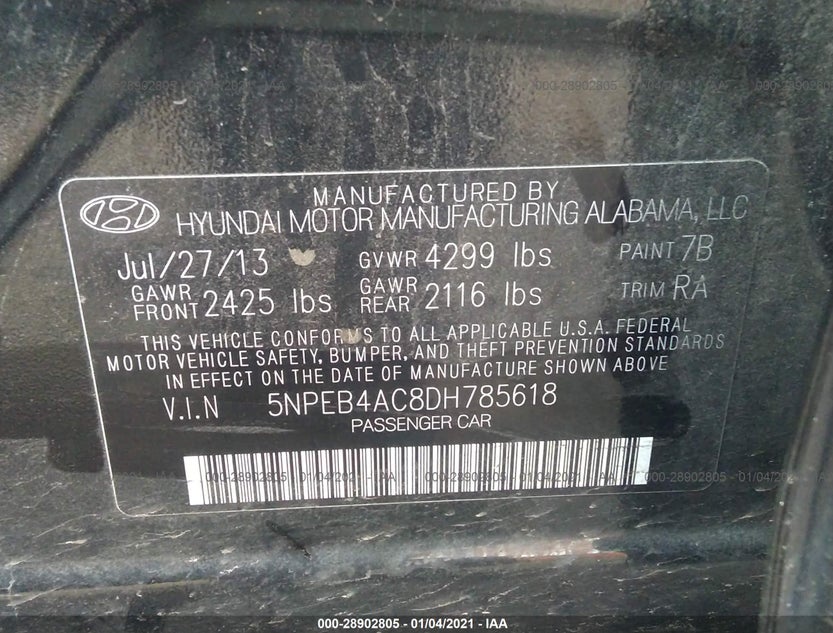 5NPEB4AC8DH785618