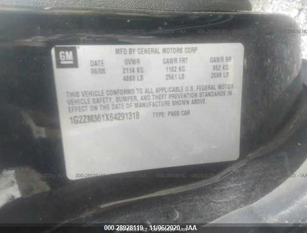 1G2ZM361X64291318