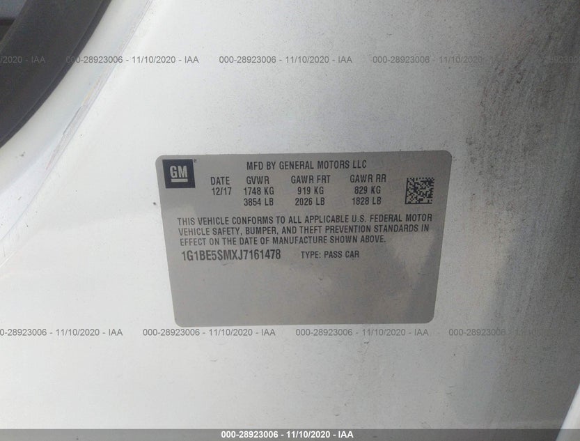 1G1BE5SMXJ7161478