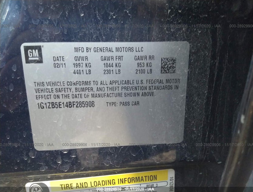 1G1ZB5E14BF285908