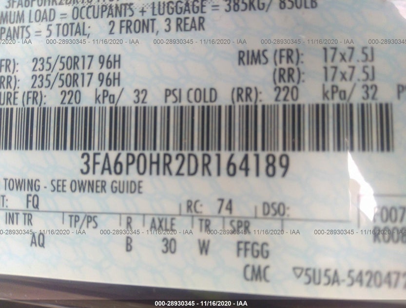 3FA6P0HR2DR164189