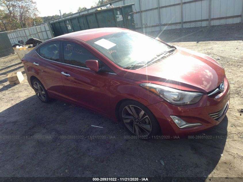 2014 Hyundai Elantra Limited VIN: 5NPDH4AE3EH482971 Lot: 28931022