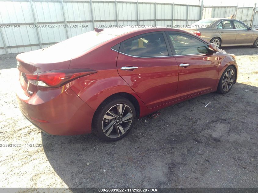 2014 Hyundai Elantra Limited VIN: 5NPDH4AE3EH482971 Lot: 28931022