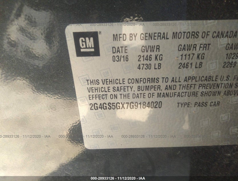 2G4GS5GX7G9184020