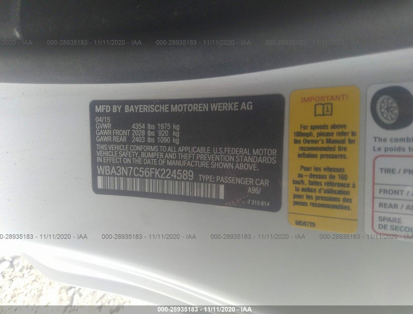WBA3N7C56FK224589