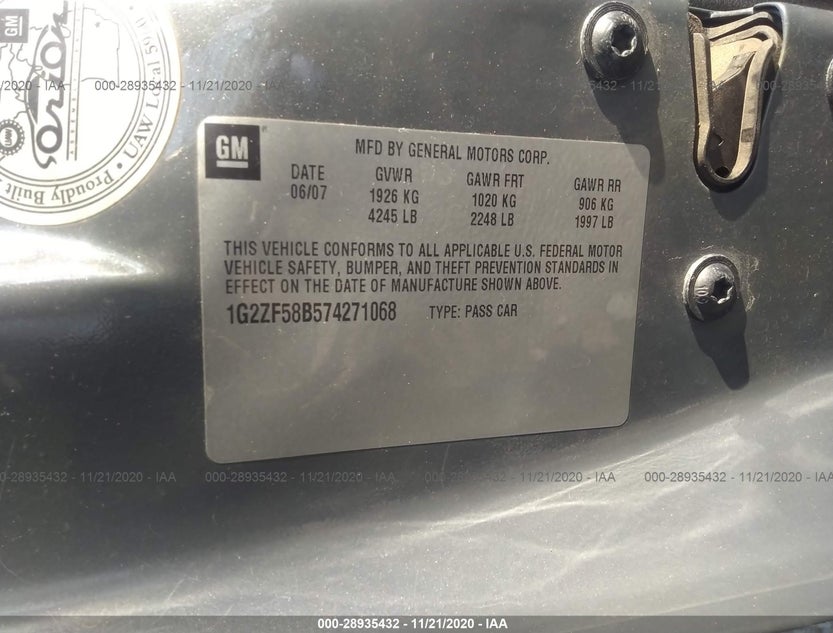 1G2ZF58B574271068