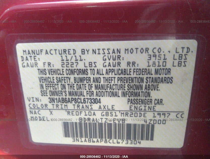 3N1AB6AP8CL673304