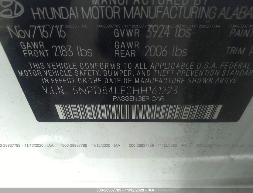 5NPD84LF0HH161223