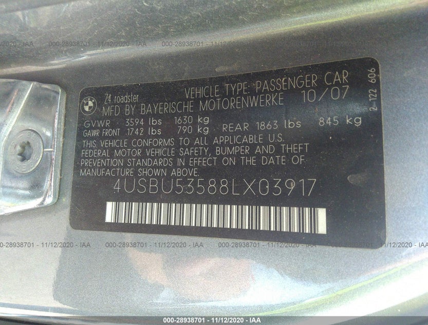 4USBU53588LX03917