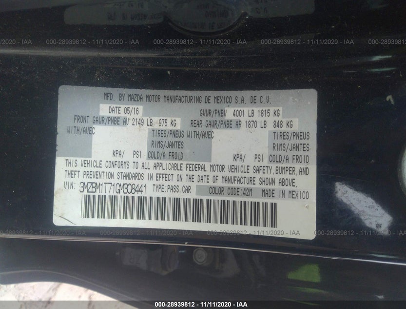 3MZBM1T71GM308441