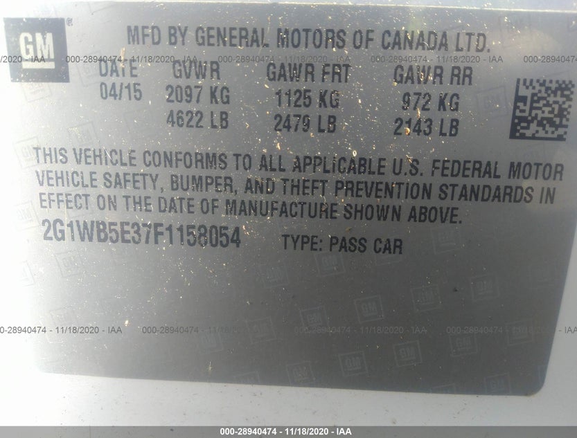 2G1WB5E37F1158054