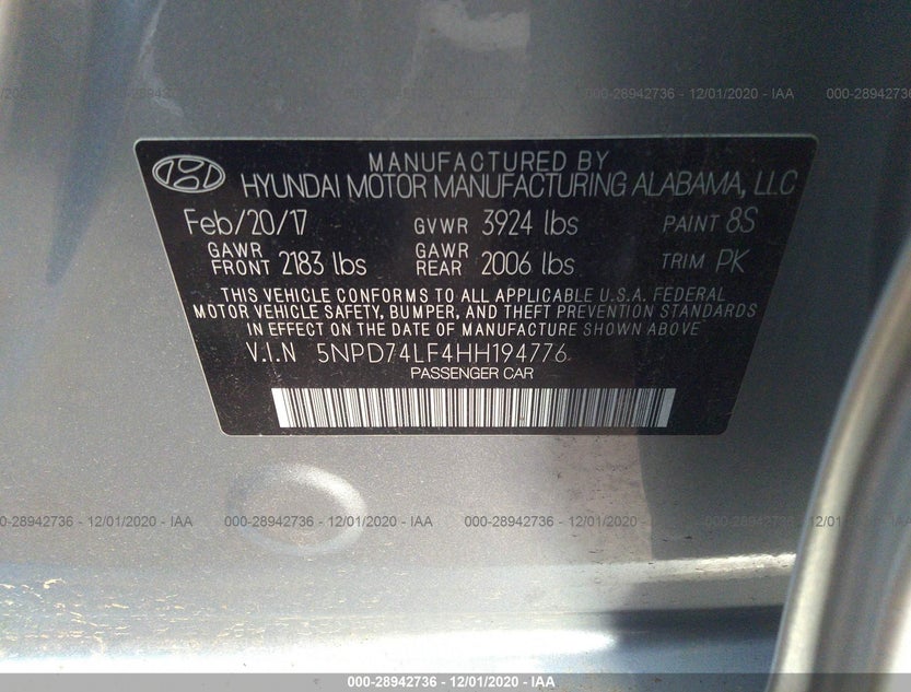 5NPD74LF4HH194776