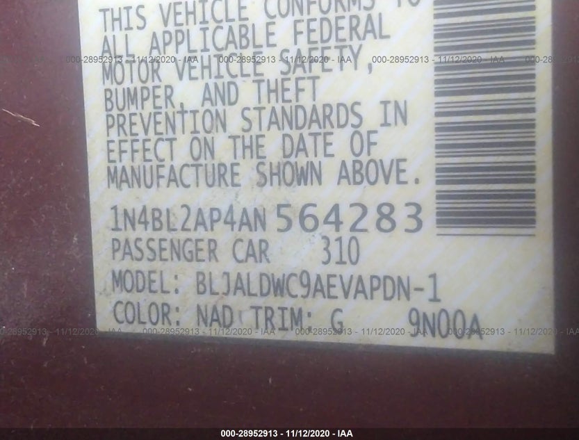 1N4BL2AP4AN564283