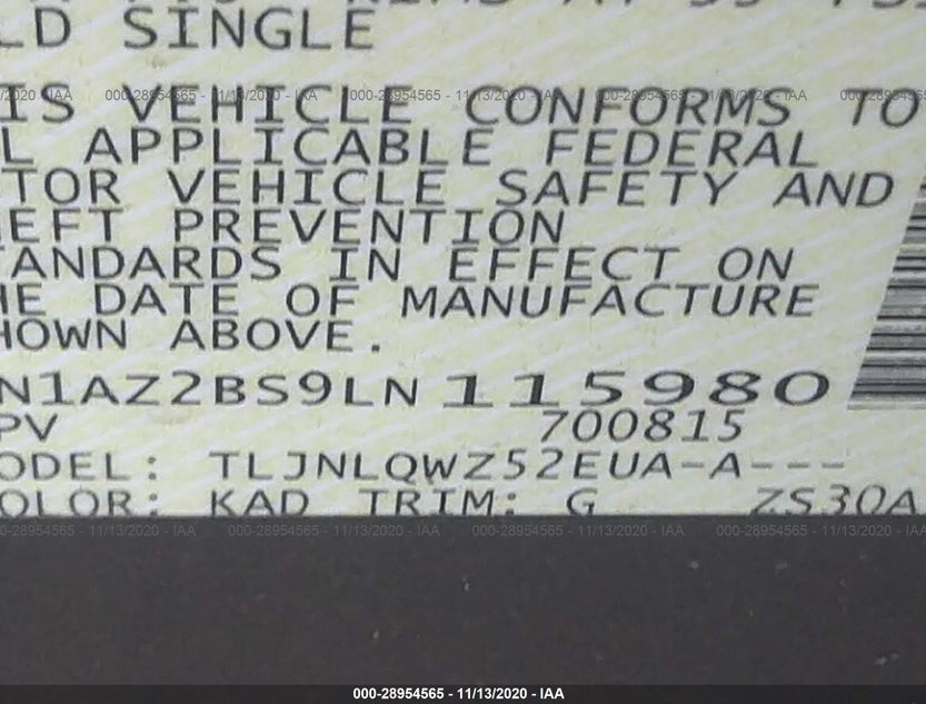 5N1AZ2BS9LN115980