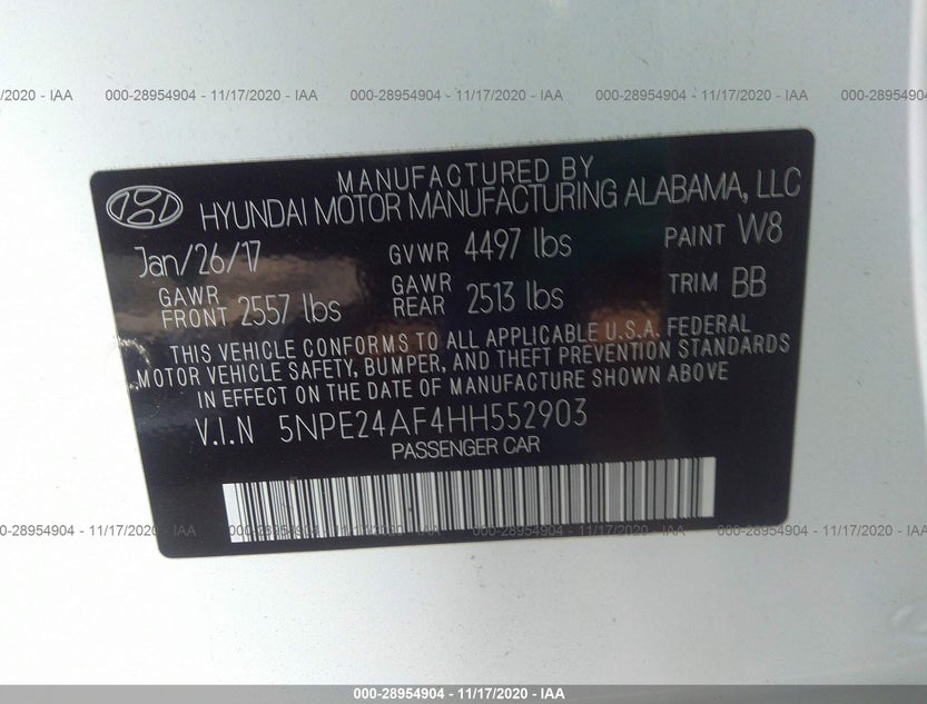 5NPE24AF4HH552903