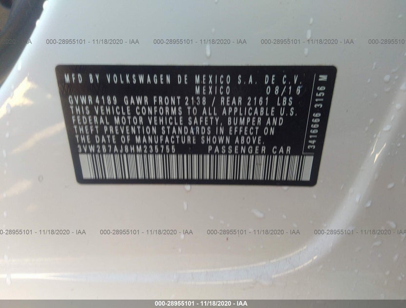 3VW2B7AJ8HM235755